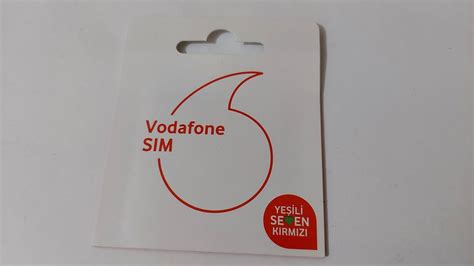 Vodafone sim kart ücreti